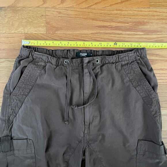 Jaded London Baggy Cargo Pants Women M Brown Cargo Paratrooper Utility Wide Leg - Picture 7 of 10